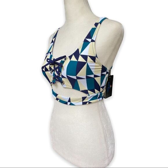 REE Bees Geometric Print High Waist Bikini - Picture 12 of 15